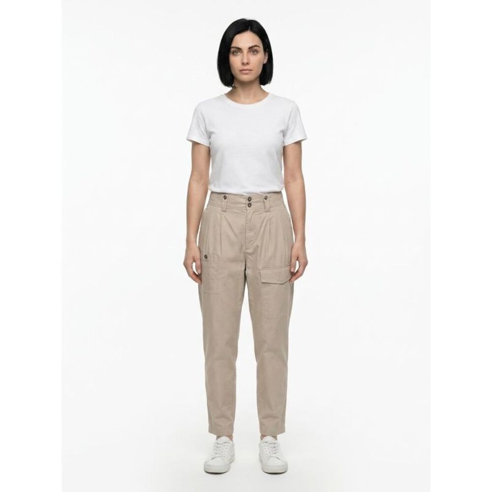 Dolce & Gabbana Beige Cotton Cargo Women's Pants